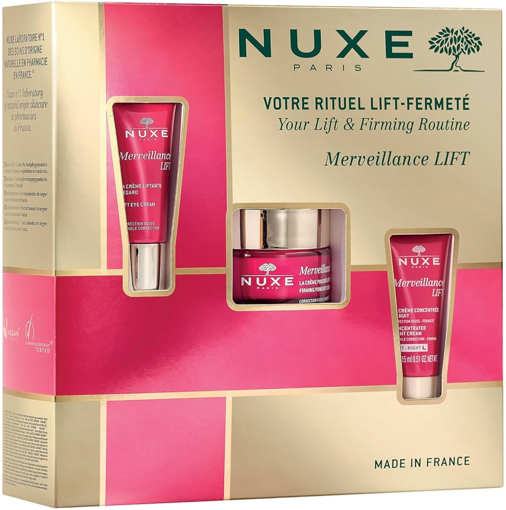 NUXE Coffret Merveillance Lift crème poudre crème regard crème nuit anti-âge rituel complet - novaparapharmacie