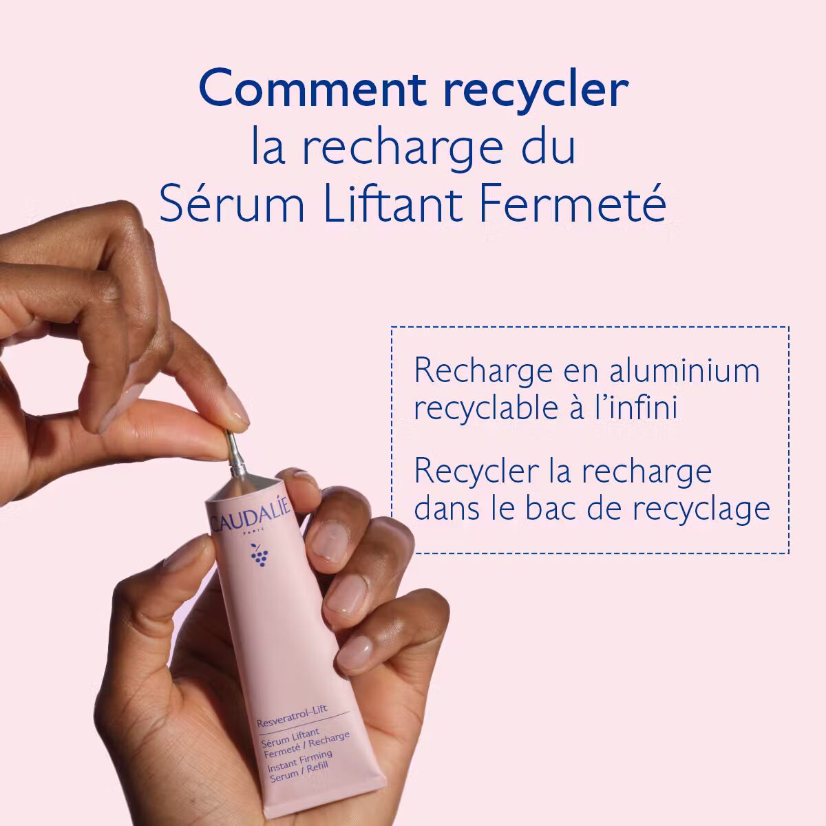 Recharge CAUDALIE Resveratrol-Lift Sérum 30ml écologique recyclable fermeté liftant anti-âge - novaparapharmacie