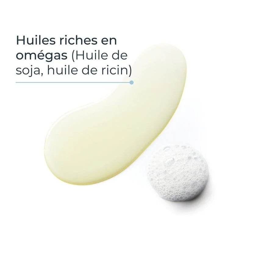 Texture huile Eucerin AtopiControl Bain Douche - Formule nourrissante pour peaux très sèches et irritées - Soin sans savon hypoallergénique