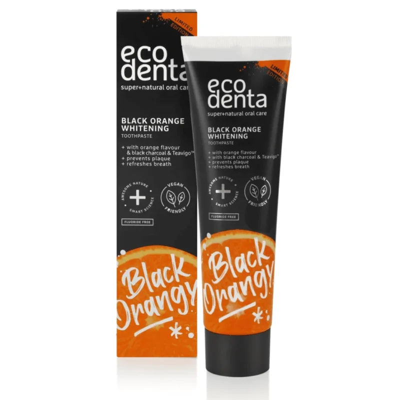 Dentifrice ECODENTA Blanchissant au Charbon Actif et à l'Orange 100ml blancheur naturel charbon actif orange naturel - novaparapharmacie
