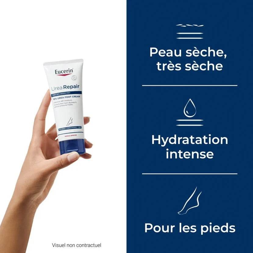 EUCERIN UreaRepair PLUS Crème Pieds texture riche 10% urée formule réparatrice pieds très secs