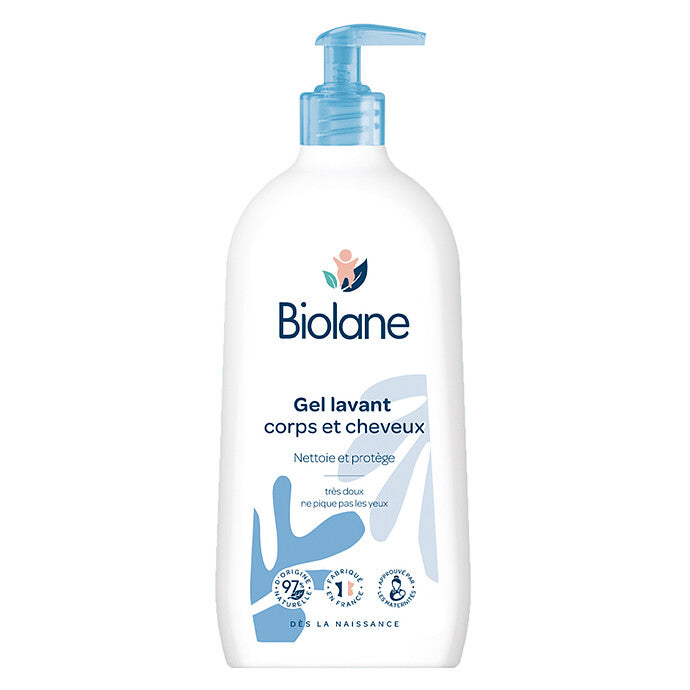Biolane Gel Lavant Corps Cheveux 350ml Nettoyage Doux Bébé Enfant Formule Hypoallergénique Sans Savon - novaparapharmacie