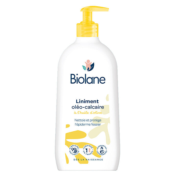BIOLANE Liniment Oléo-Calcaire 300ml liniment change bébé huile olive eau chaux film protecteur sans rinçage nettoyage siège - novaparapharmacie