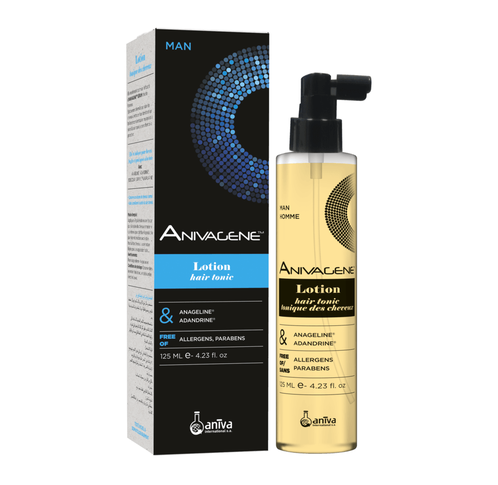 Anivagene Lotion Tonique pour les Cheveux Homme 125ml Stimulant Capillaire Masculin - Nova Parapharmacie