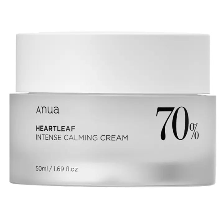 Anua HeartleaF 70 Intense Calming Cream 50ml crème apaisante 70% Heartleaf centella rougeurs peaux - novaparapharmacie