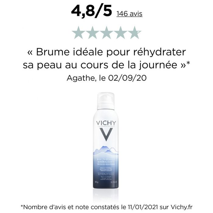 VICHY Eau Thermale Minéralisante Fortifiante Apaisante 150ml
