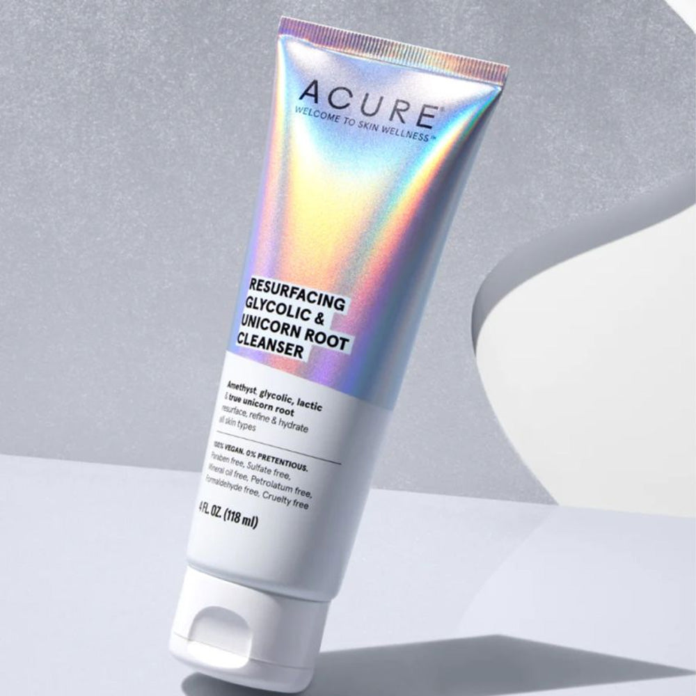 Acure resurfacing glycolic & unicorn root cleanser | Nova Para