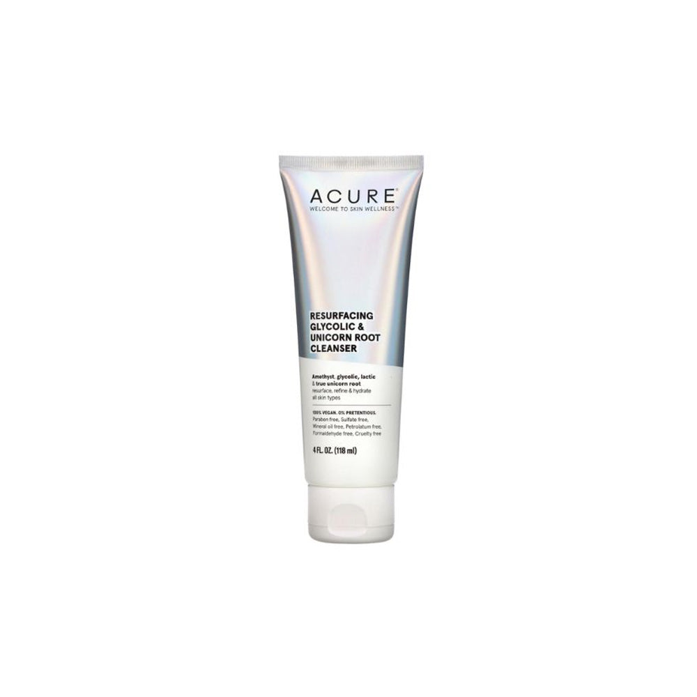 Acure resurfacing glycolic & unicorn root cleanser | Nova Para