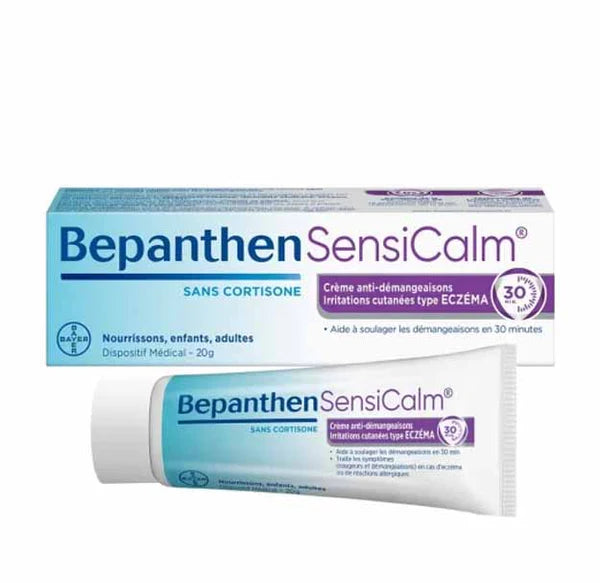 BEPANTHEN Sensicalm Crème Anti-Démangeaisons 20g crème apaisante peaux irritées anti-démangeaisons apaisante réparatrice peaux sensibles irritations - novaparapharmacie