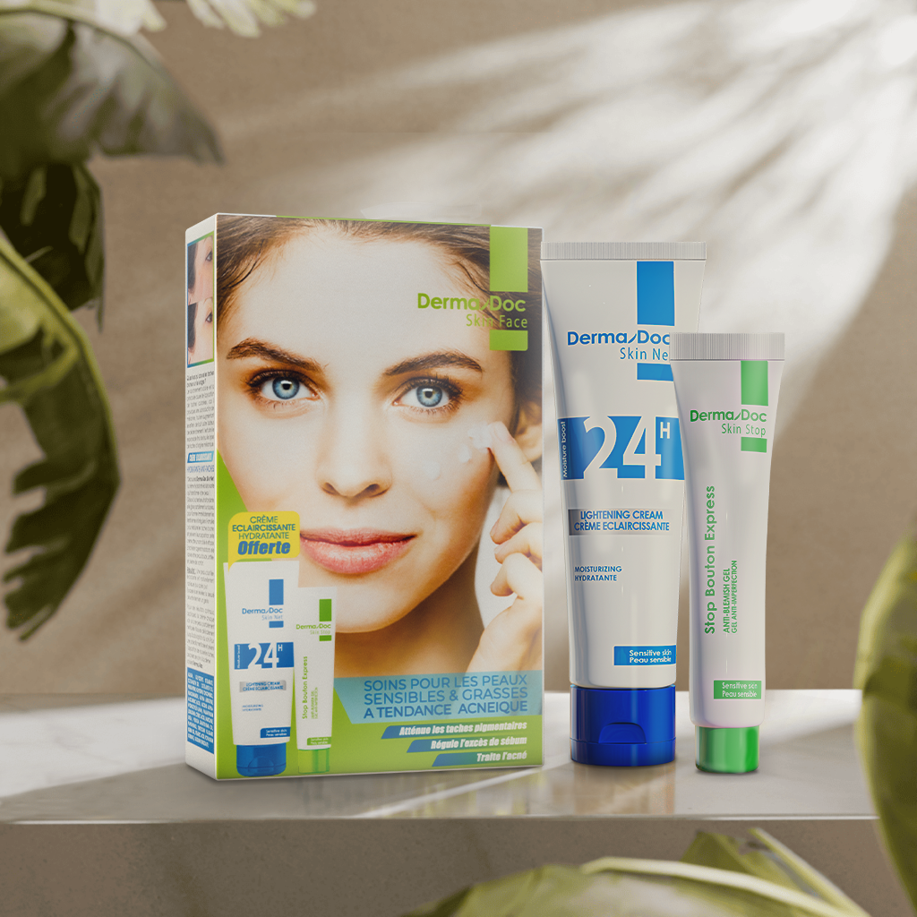 Dermadoc Stop Bouton Express 15ml + Creme Eclaircissante 50ml Offerte | Nova Para
