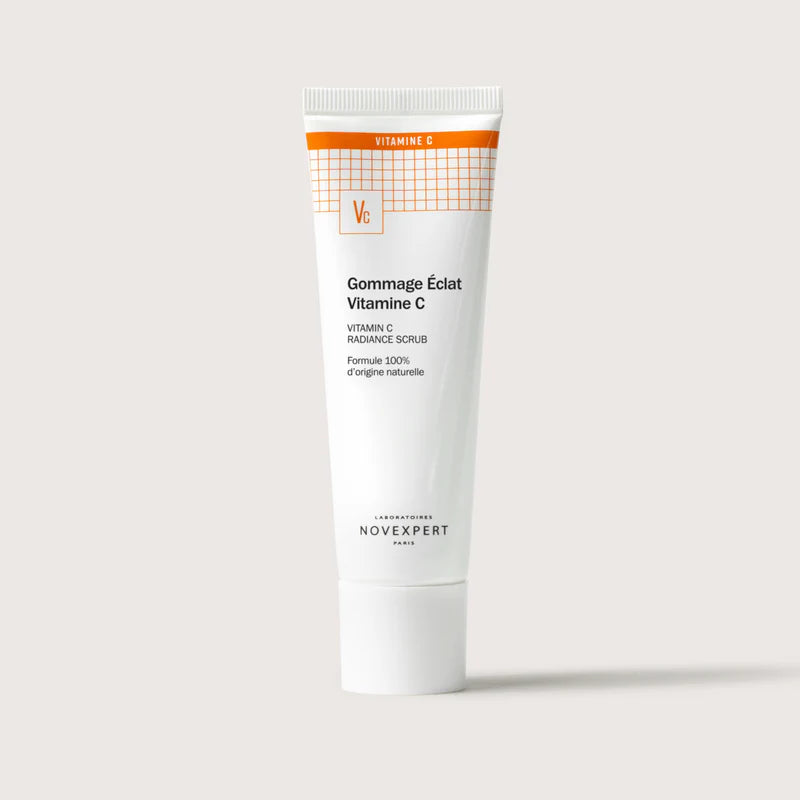 Novexpert Exfoliant Expert Masque Gommage Vitamine C 50ml tube blanc double action éclat anti-âge exfoliation - novaparapharmacie