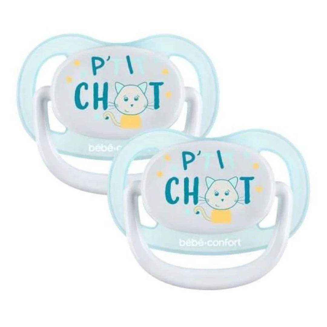 BÉBÉ CONFORT 2 Sucettes Physio Air Confort 18-36m Petit Chat - Nova Parapharmacie