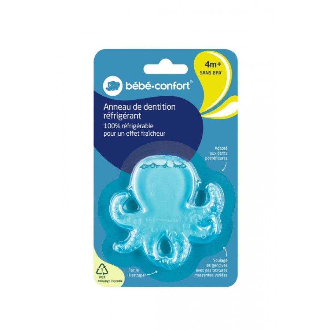 BÉBÉ CONFORT Anneau de Dentition Bleu Soulagement Poussées +4m - Nova Parapharmacie