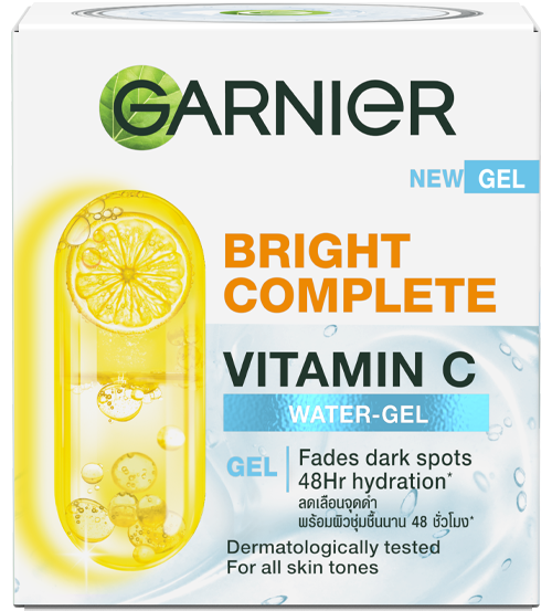 Garnier Fast Bright Vitamine C Water Gel 50ml gel hydratant anti-taches vitamine C acide hyaluronique éclat uniforme -novaparapharmacie