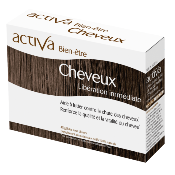 ACTIVA Cheveux 45 Gélules beauté cheveux croissance brillance biotine zinc vitamines B - novaparapharmacie