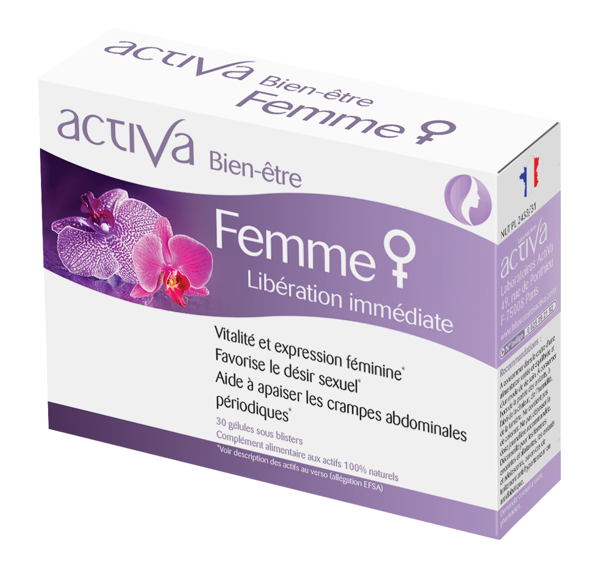 ACTIVA Bien-Être Femme vitalité féminine équilibre hormonal fer vitamines B acide folique - novaparapharmacie