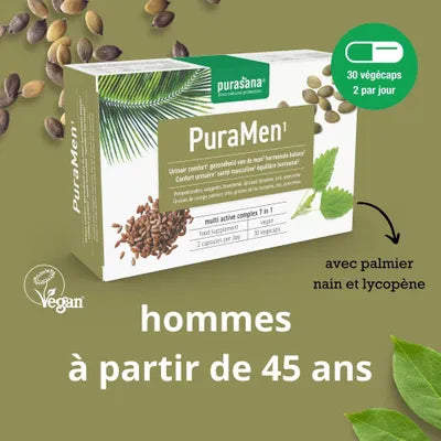 Complément PURASANA Puramen 30 Comprimés alimentaire homme vitalité renforcée énergie optimale bien-être masculin formule - novaparapharmacie