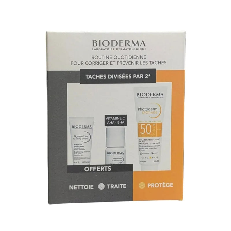BIODERMA OFFRE PHOTODERM SPOT AGE SPF 50+ GEL CREME ANTI TACHES 40 ML + NETTOYANT 8ML+ PIGMENTBIO 5ML OFFERTS | Nova Para