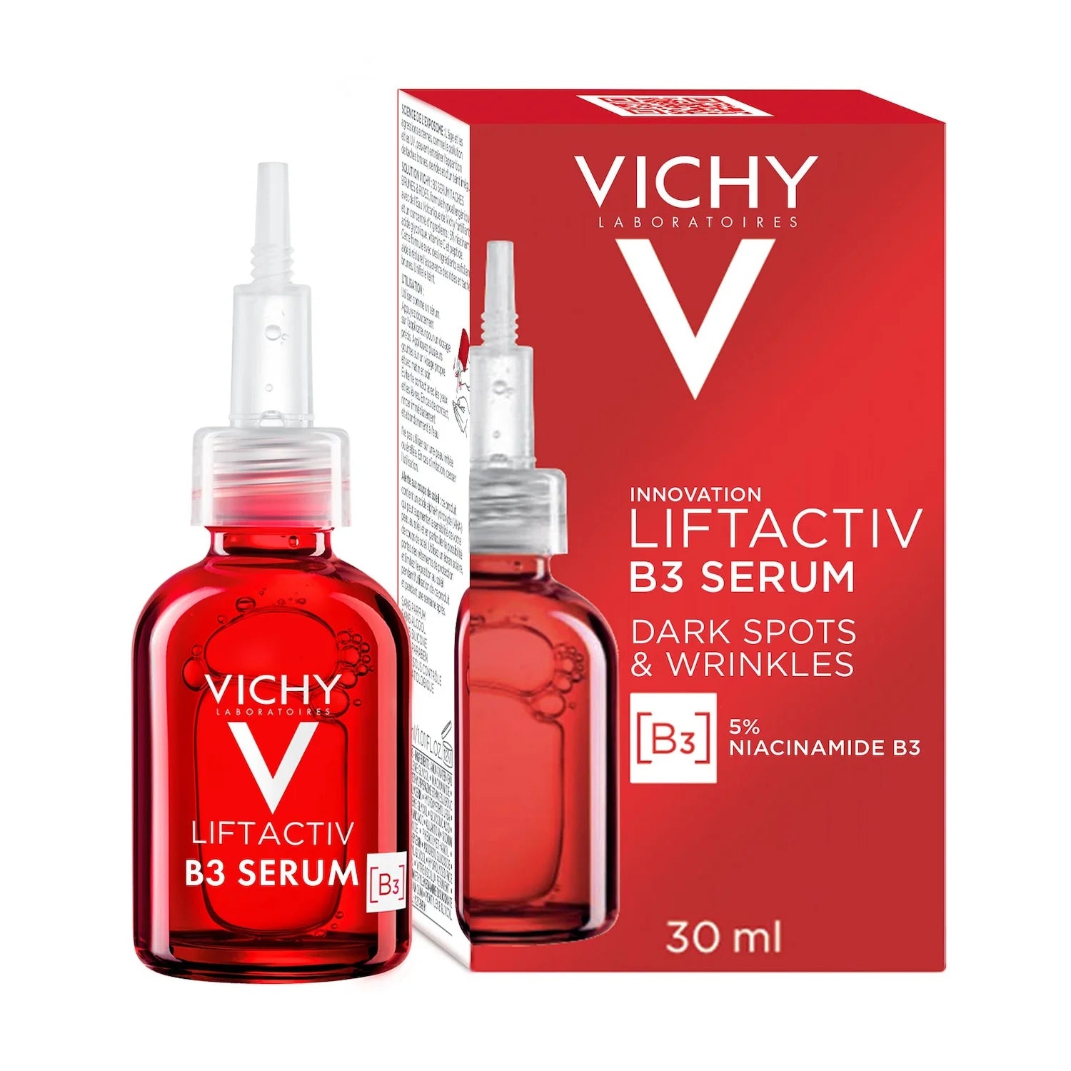  Packaging Liftactiv B3 Dark Spots Sérum 30ml Boîte Flacon Anti-Taches Niacinamide Vichy - novaparapharmacie