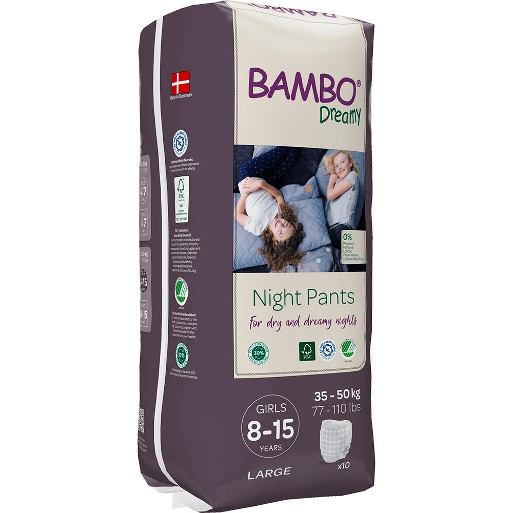 Bambo-Dreamy-Pants-Night-Girl8-15-Years-35-50kg-10un-Parapharmacie-Prix-Maroc|Nova Para