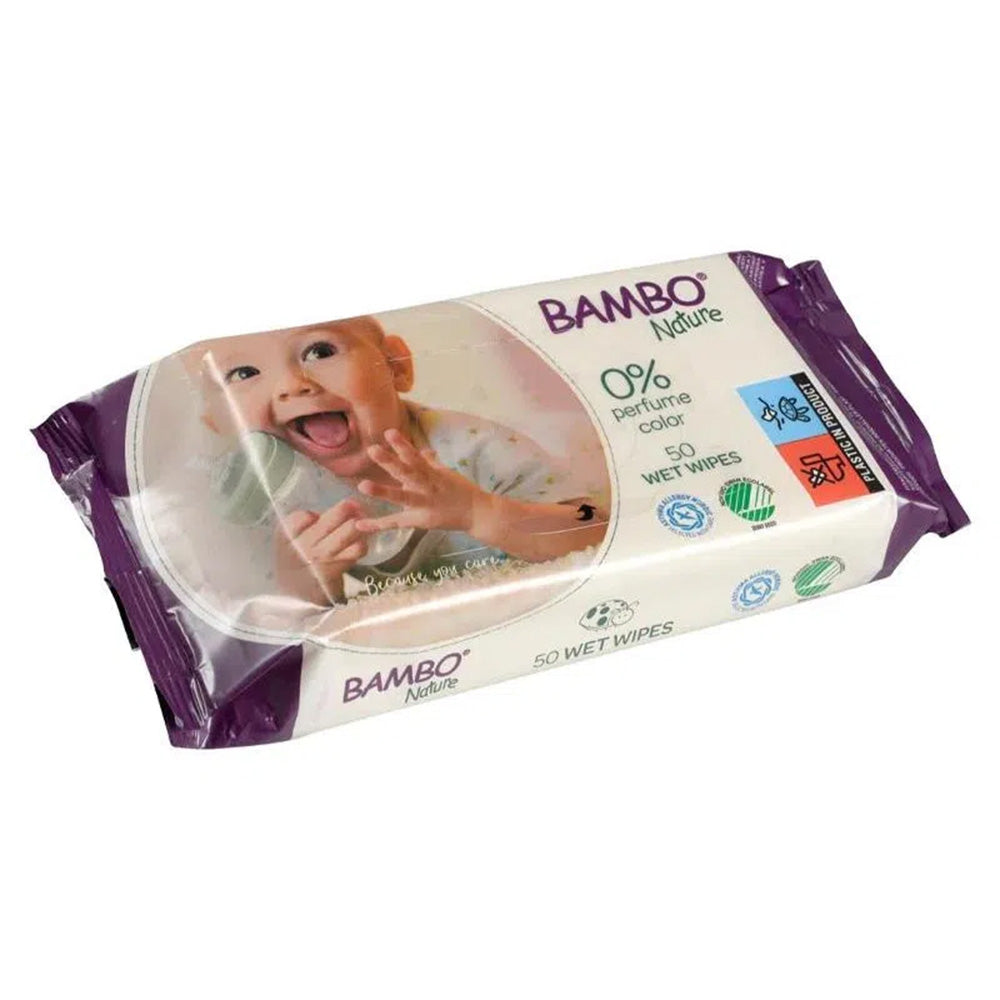 Bambo-Nature-Lingettes-50Pieces-Sans-Parfum-Parapharmacie-Casablanca-Maroc-Prix|Nova Para