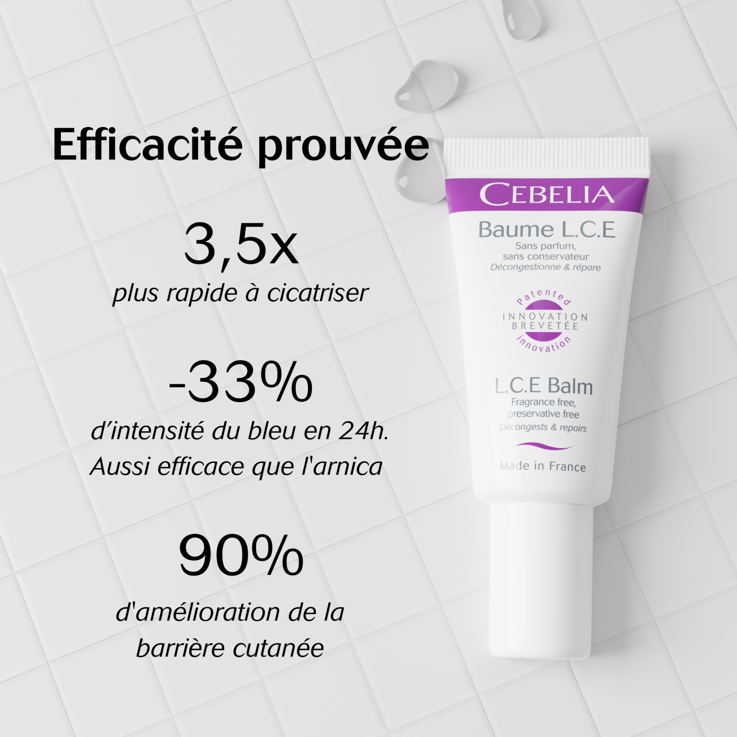 ⭐ CEBELIA Baume L.C.E 15ml -26% Réparateur Décongestionnant Peaux 