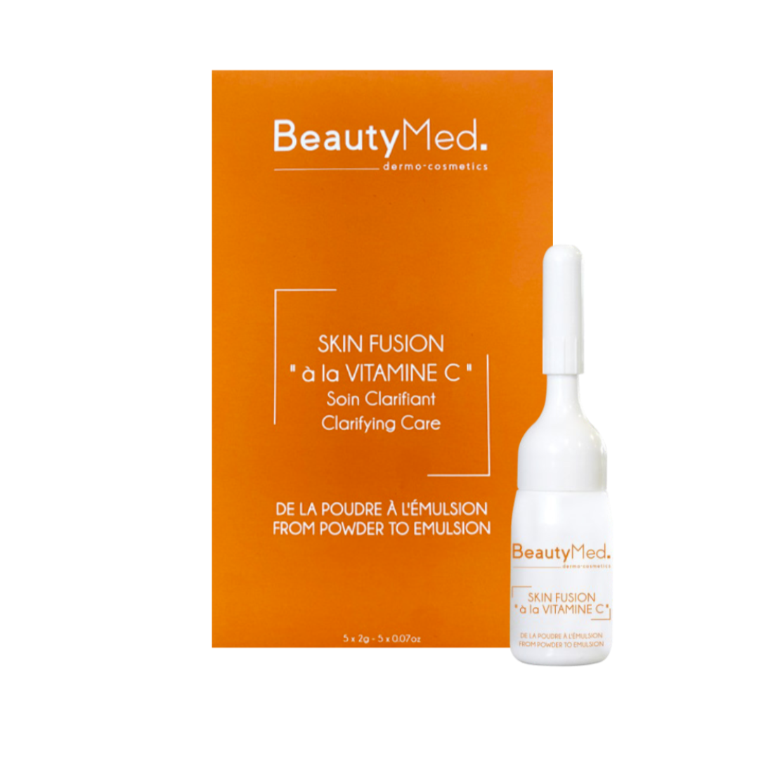BEAUTY MED Skin Fusion Vitamine C 5 x 2g poudre pure acide ascorbique antioxydante éclat anti-âge - novaparapharmacie
