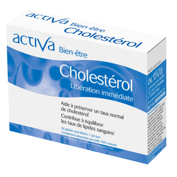 ACTIVA Bien-Être Cholestérol équilibre lipidique levure riz rouge phytostérols oméga-3 coenzyme Q10 - novaparapharmacie