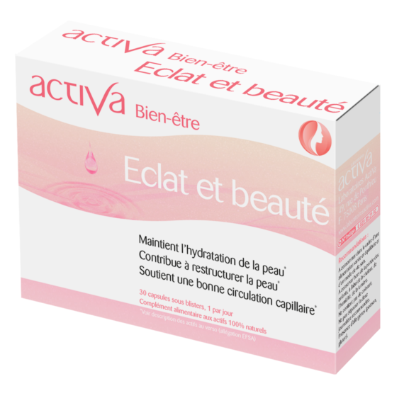 ACTIVA Bien-Être Éclat et Beauté peau cheveux ongles collagène acide hyaluronique biotine - novaparapharmacie