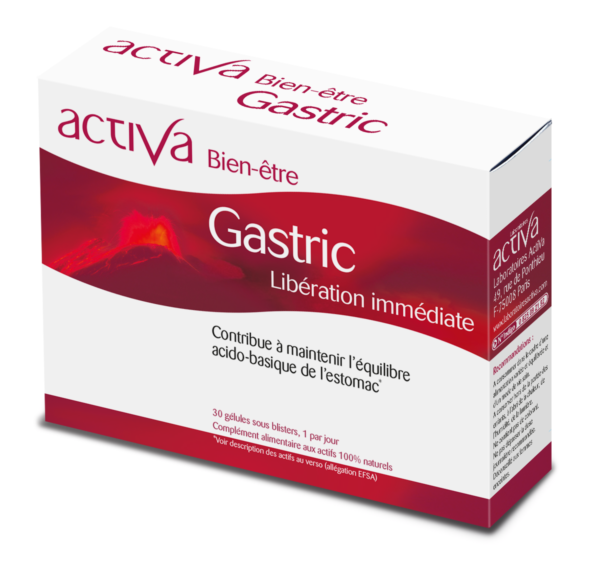 ACTIVA Bien-Être Gastric digestion confort gastrique ballonnements menthe fenouil charbon végétal - novaparapharmacie