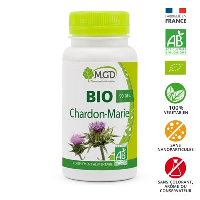 MGD Chardon Marie BIO complément alimentaire détox foie protection hépatique silymarine bio - novaparapharmacie