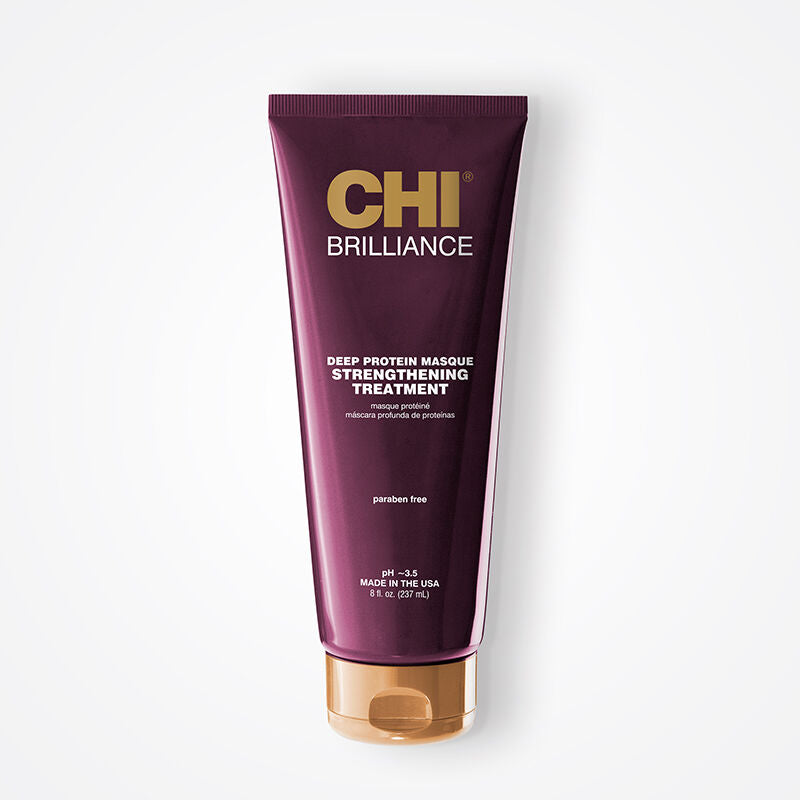 CHI Deep Brilliance Masque Protéiné 237ml masque réparateur protéines cheveux abîmés secs reconstruction - novaparapharmacie