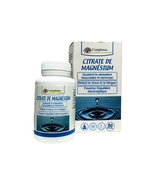 Complemax Citrate de Magnésium Haute Absorption - 60 Gélules - Nova Parapharmacie