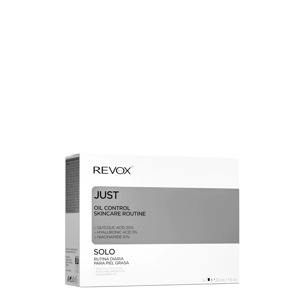 Revox Just Oil Control skincare routine 3*30ml