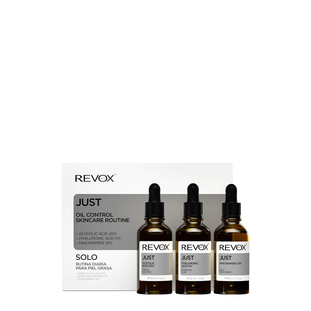 Revox Just Oil Control skincare routine 3*30ml