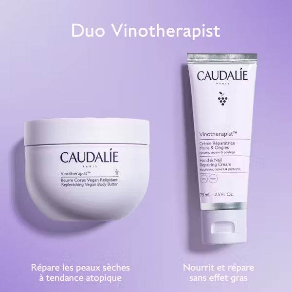 Caudalie Vinotherapiste Coffret Beurre Corps Vegan+Crème Mains & Ongles - Nova Parapharmacie