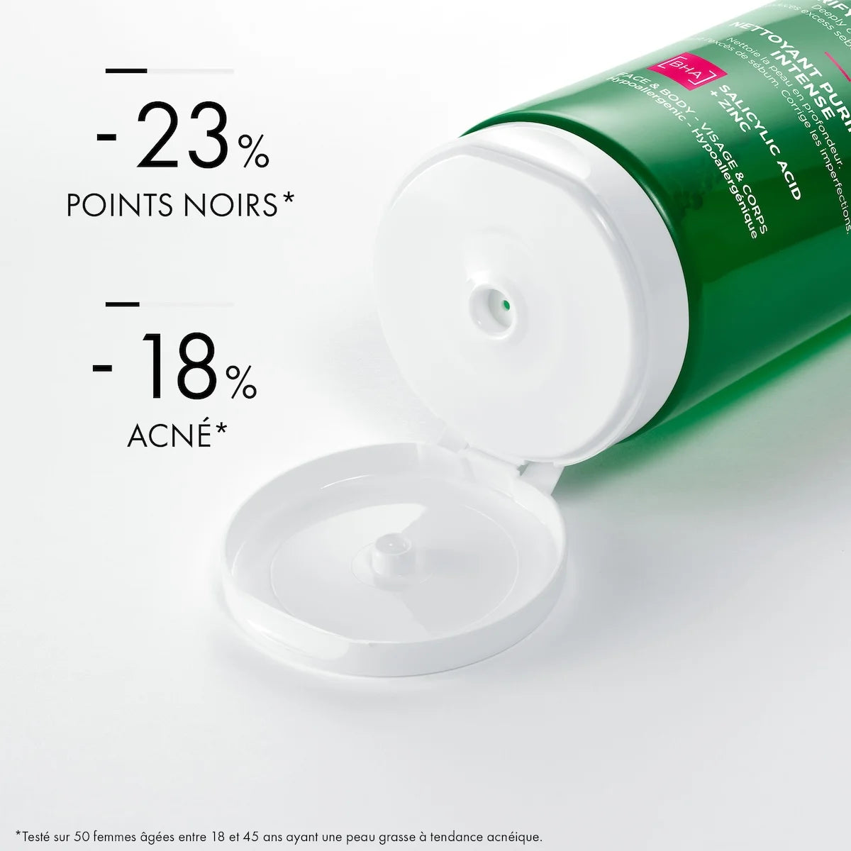  VICHY Normaderm Phytosolution résultats cliniques gel purifiant détox végétale intensive eau thermale efficacité prouvée - novaparapharmacie