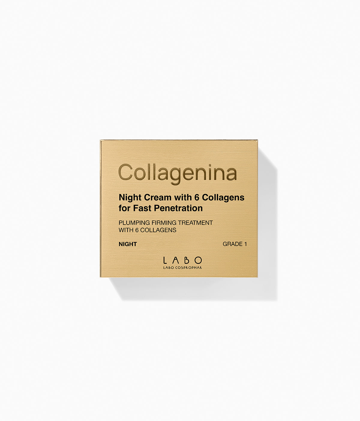 Collagenina présentation packaging night cream 6 collagens anti-âge collagène régénération réparation 50ml - novaparapharmacie
