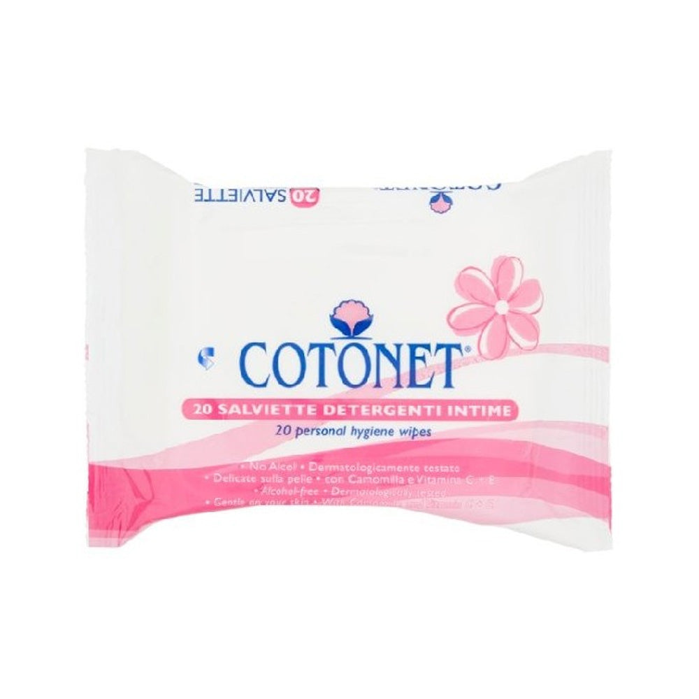 Cotonet Lingettes Intimes 20 Salviettes