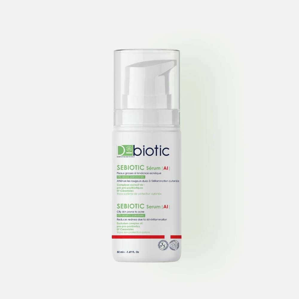 D-BIOTIC Sebiotic Serum AI 50ml sérum visage anti-imperfections technologie AI biotique régulation sébum teint unifié - novaparapharmacie