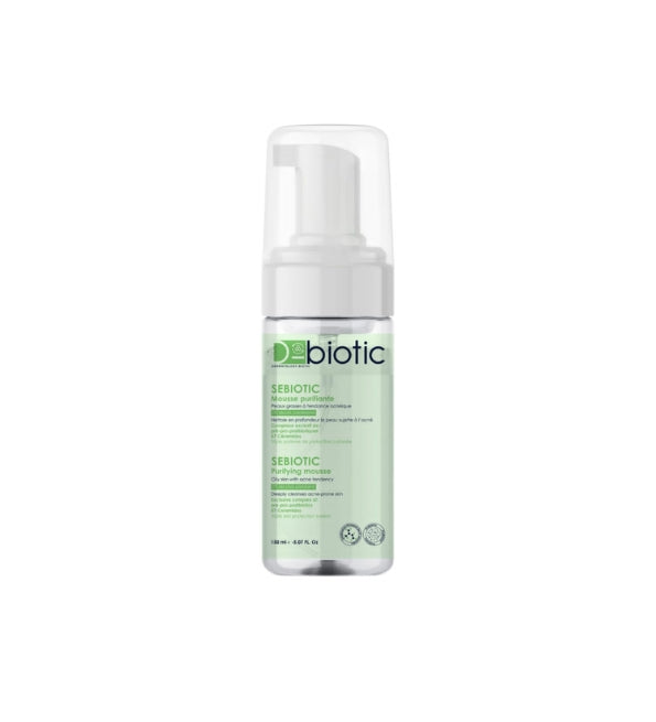 D-Biotic Sebiotic Mousse Purifiante 150ml nettoyant visage peaux grasses mixtes régule sébum anti-imperfections - novaparapharmacie