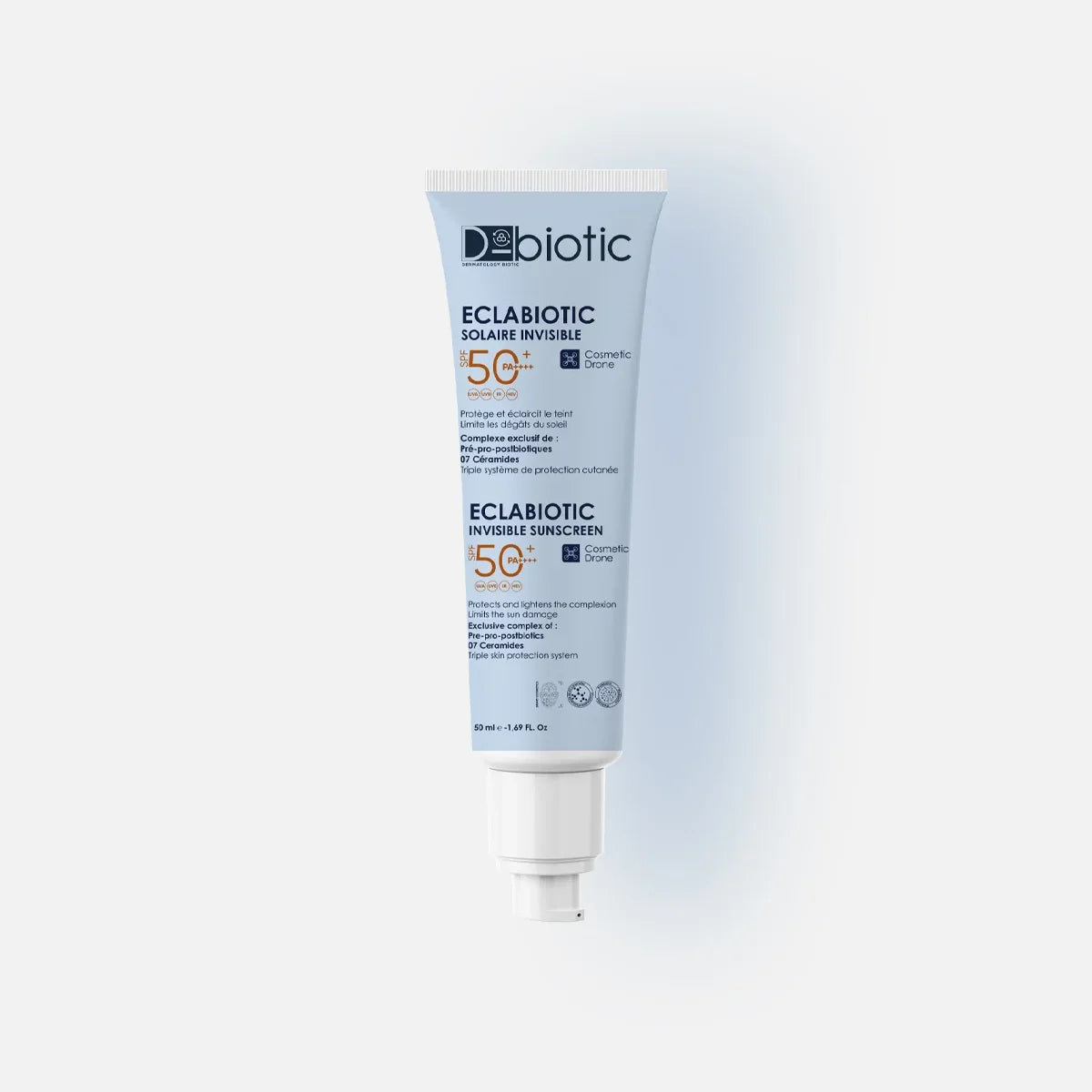 D-Biotic Eclabiotic Écran Solaire SPF 50+ 50ml crème solaire haute protection anti-taches prévention hyperpigmentation - novaparapharmacie