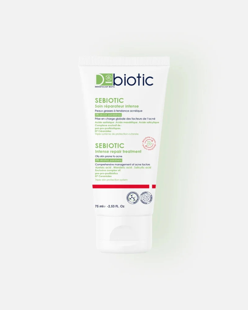D-Biotic Sebiotic Soin Réparateur Intense 75ml crème réparatrice peaux grasses abîmées post-traitement apaisante - novaparapharmacie
