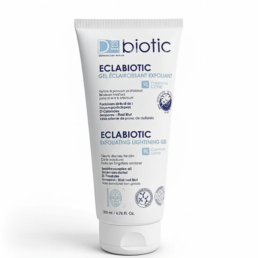 D-Biotic Eclabiotic Gel Éclaircissant Exfoliant 200ml gel nettoyant anti-taches exfoliant unifie teint éclat - novaparapharmacie
