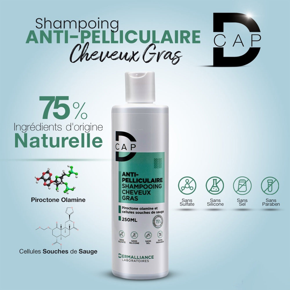 D-cap Shampooing Anti-Pelliculaire Cheuveux Gras 250ml