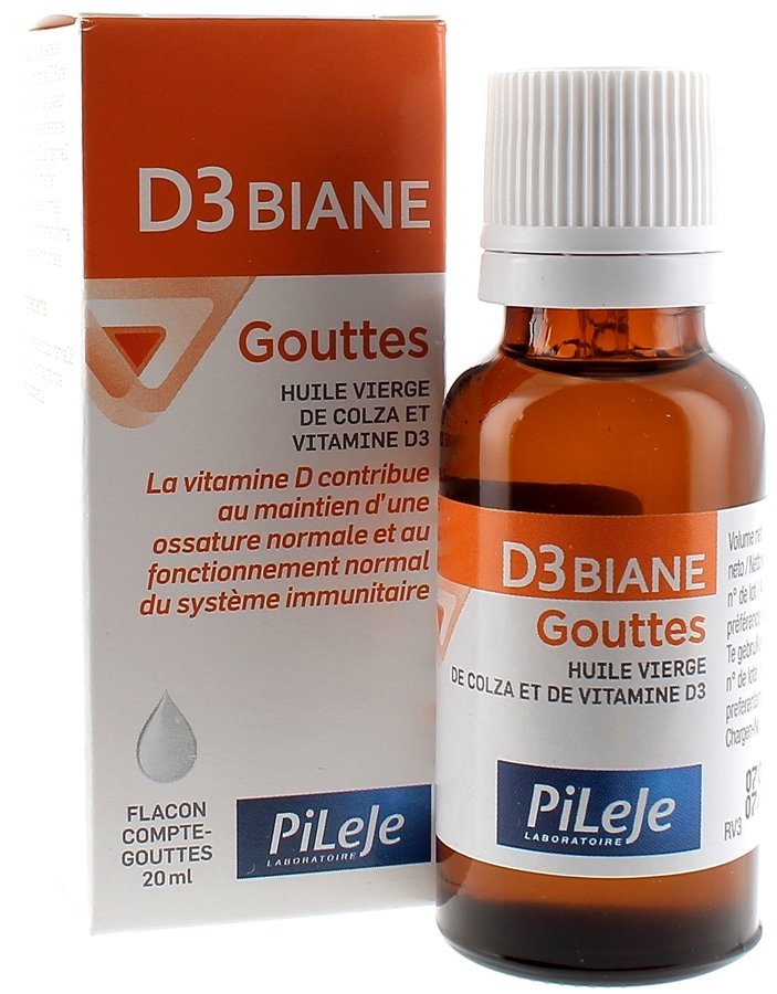 PILEJE D3 BIANE Gouttes 20 Ml