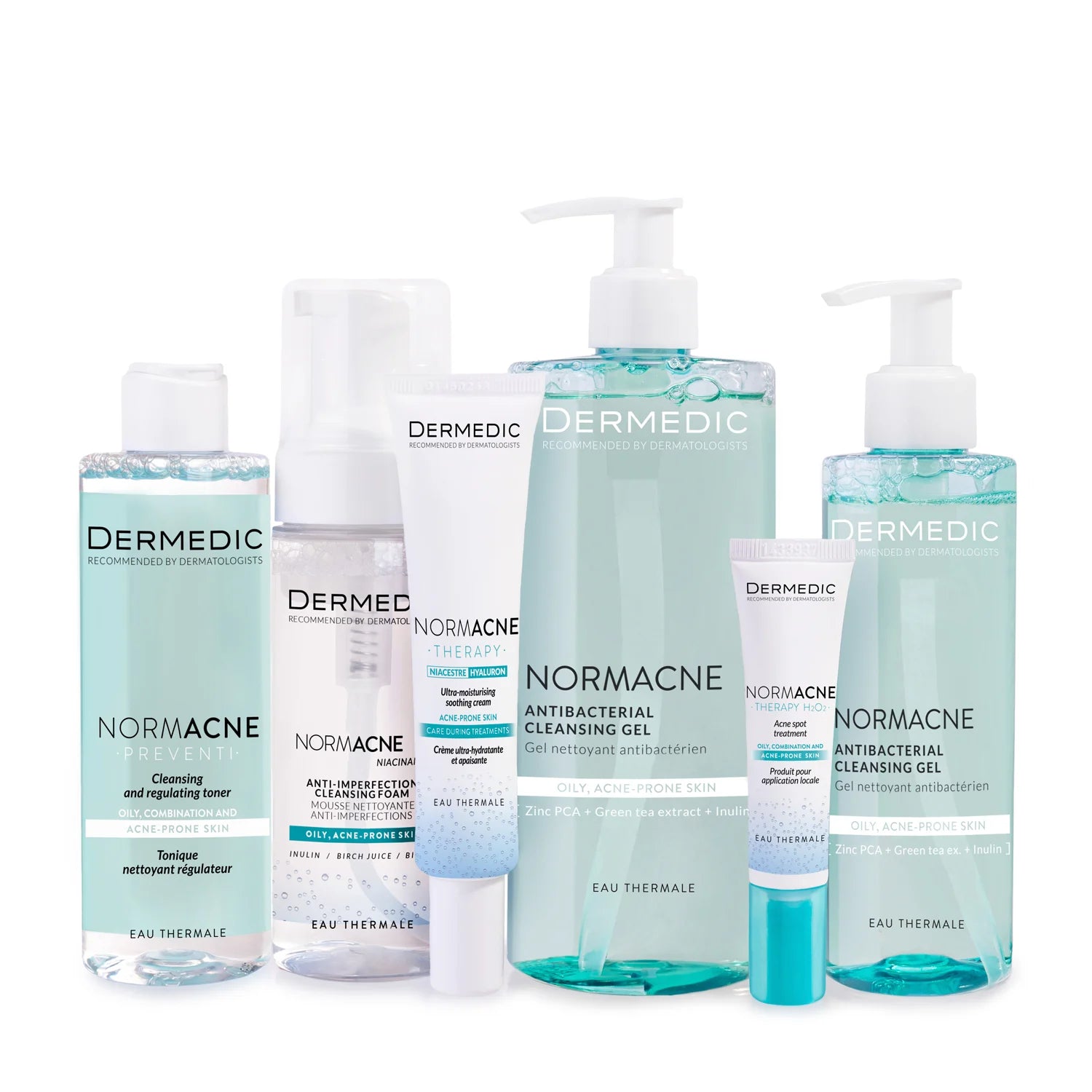 DERMEDIC Normacne Gel Nettoyant 200ml formule dermatologique acide salicylique zinc peaux grasses - novaparapharmacie