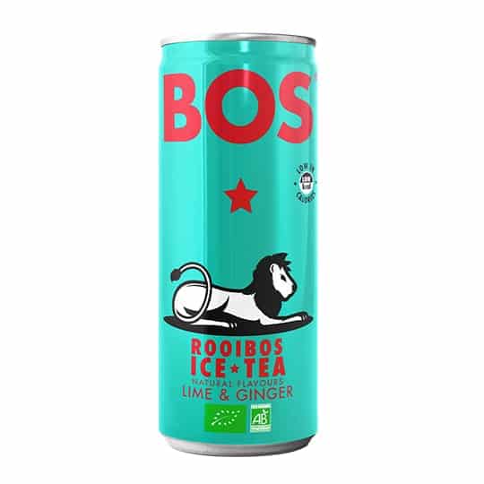 BOS ICE TEA Citron Gingembre 250ml thé glacé naturel bio rafraîchissant saveur citron gingembre boisson désaltérante - novaparapharmacie