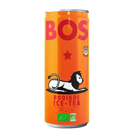 BOS ICE TEA Pêche 250ml bouteille thé glacé naturel bio rafraîchissant saveur pêche authentique boisson désaltérante - novaparapharmacie