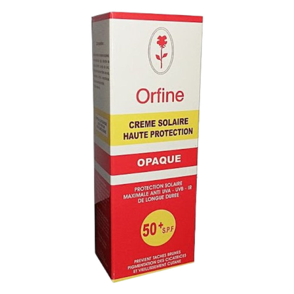 Orfine Écran Solaire Invisible en Crème Opaque Spf50
